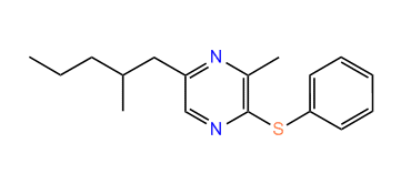 3-Methyl-5-(2-methylpentyl)-2-(phenylthio)-pyrazine