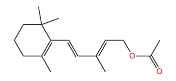 3-Methyl-5 (2,6,6-trimethyl-1-cyclohexen-1-yl)-2,4-pentadienyl acetate
