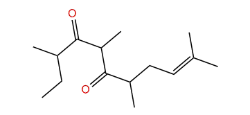 3,5,7,10-Tetramethyl-9-undecen-4,6-dione
