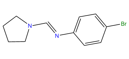 4-Bromo-N-(1-pyrrolidinylmethylene)-aniline