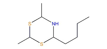 4-Butyl-2,6-dimethyl-1,3,5-dithiazinane