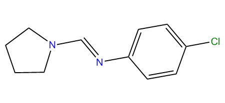 4-Chloro-N-(1-pyrrolidinylmethylene)-aniline