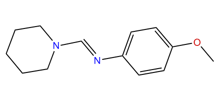 4-Methoxy-N-(1-piperidinylmethylene)-aniline