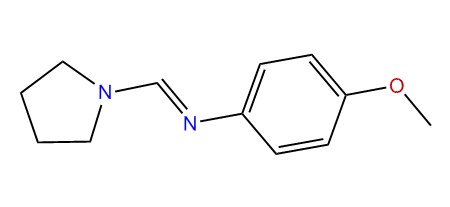 4-Methoxy-N-(1-pyrrolidinylmethylene)-aniline