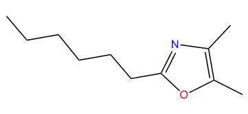 4,5-Dimethyl-2-hexyloxazole