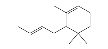 6-(2-Butenyl)-1,5,5-trimethyl-cyclohexene
