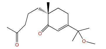 (6E,10R)-4,5-Dioxo-11-methoxy-eudesm-6-ene