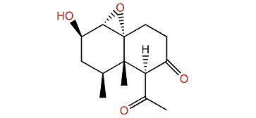6a-1(10)-Epoxy-2-hydroxy-12-normadosin-7,11-dione
