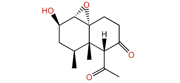6b-1(10)-Epoxy-2-hydroxy-12-normadosin-7,11-dione