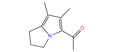 7-Acetyl-5,6-dimethyl-2,3-dihydro-(1H)-pyrrolizine