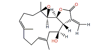 (7E,11E,1R,2S,3R,4R,14S)-14-Hydroxy-3,4-epoxycembra-7,11,15-trien-17,2-olide