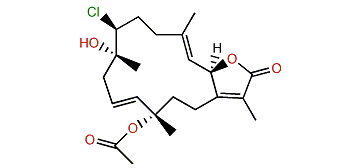 7b-Chloro-8a-hydroxy-12-acetoxy-deepoxysarcophine