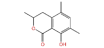 8-Hydroxy-3,5,7-trimethylisochroman-1-one