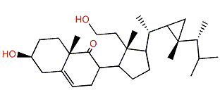 9-Oxo-9,11-secogorgost-5-ene-3b,11-diol