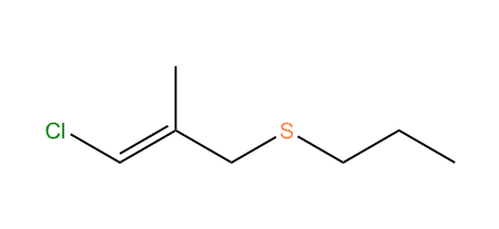 (E)-1-Chloro-2-methyl-3-propylthio-propene