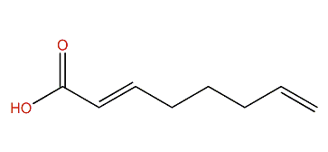 (E)-2,7-Octadienoic acid
