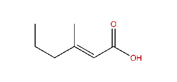 (E)-3-Methyl-2-hexenoic acid
