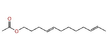 (E,E)-4,10-Dodecadienyl acetate