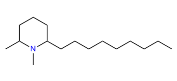 N-Methyl-2-methyl-6-nonylpiperidine