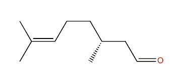 (3R)-3,7-Dimethyl-6-octenal