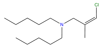 (Z)-(3-Chloro-2-methylallyl)-dipentylamine