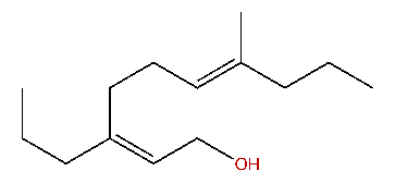 (Z,E)-7-Methyl-3-propyl-2,6-decadien-1-ol