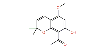 1-(7-Hydroxy-5-methoxy-2,2-dimethyl-2H-chromen-8-yl)-ethanone