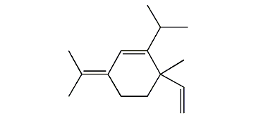 1-Isopropyl-6-methyl-3-(propan-2-ylidene)-6-vinylcyclohex-1-ene
