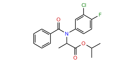 Isopropyl 2-(benzoyl-3-chloro-4-fluoroanilino)-propanoate