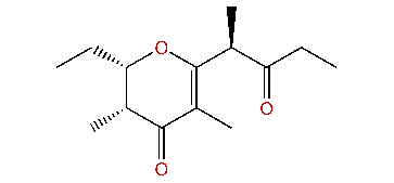 (2S,3R,1'R)-2,3-Dihydro-3,5-dimethyl-2-ethyl-6(1-methyl-2-oxobutyl)-4H-pyran-4-one