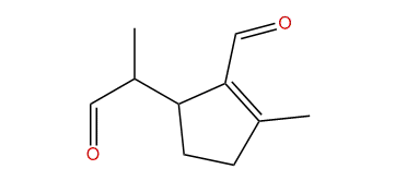 2-Methyl-5-(1-formylethyl)-1-cyclopentene-1-carbaldehyde