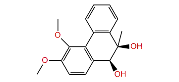 cis-9-Methyl-3,4-dimethoxy-9,10-dihydrophenanthrene-9,10-diol