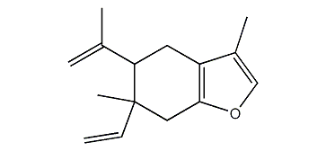 5-Isopropenyl-3,6-dimethyl-6-vinyl-4,5,6,7-tetrahydro-1-benzofuran