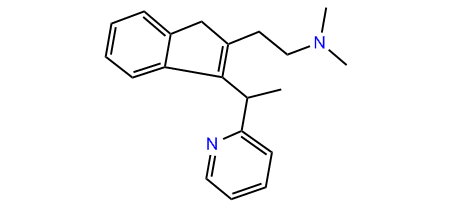 N,N-Dimethyl-2-(3-[1-(2-pyridinyl)-ethyl]1H-inden-2-yl)-ethanamine