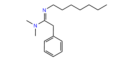 N,N-Dimethyl-2-phenyl-N-heptylacetamidine