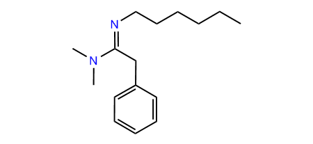 N,N-Dimethyl-2-phenyl-N-hexylacetamidine