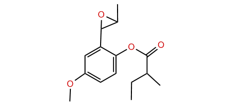 Epoxy-pseudoisoeugenyl-2-methylbutyrate