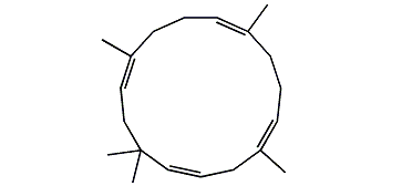 2,6,6,9,13-Pentamethyl-1,4,8,12-cyclopentadecatetraene