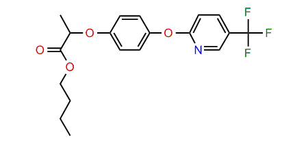 Butyl 2-(4-([5-(trifluoromethyl)-2-pyridinyl]oxy)-phenoxy)-propanoate
