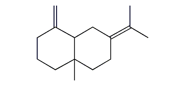 4alpha-Methyl-1-methylene-7-(1-methylethylidene)-decahydronaphthalene