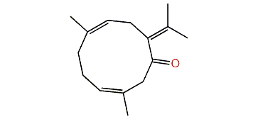 (E,E)-3,7-Dimethyl-10-(1-methylethylidene)-3,7-cyclodecadien-1-one