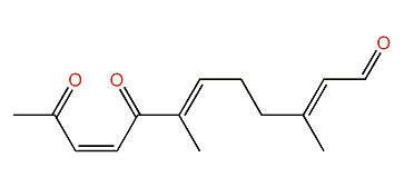 (E,E,Z)-3,7-Dimethyl-8,11-dioxo-2,6,9-dodecatrienal