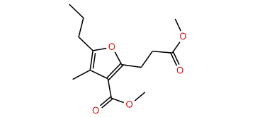 Methyl 2-(3-methoxy-3-oxopropyl)-4-methyl-5-propyl-3-furoate
