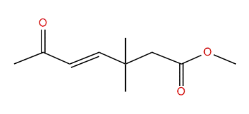 Methyl (E)-3,3-dimethyl-6-oxo-4-heptenoate