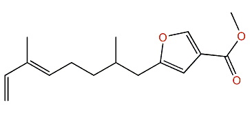 Methyl (E)-5-(2,6-Dimethyl-5,7-octadienyl)-furan-3-carboxylate