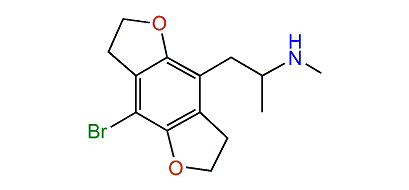 1-(8-Bromo-2,3,6,7-tetrahydrobenzo[1,2-b,4,5-b']difuran-4-yl)-2-methylaminopropane