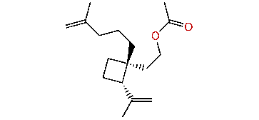 (1R,2S)-cis-2-Isopropenyl-1-(4-methyl-4-penten-1-yl)-cyclobutaneethanol acetate