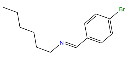 p-Bromobenzylidene-hexyl-amine