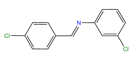 p-Chlorobenzylidene-(3-chlorophenyl)-amine
