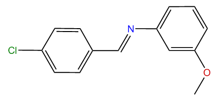 p-Chlorobenzylidene-(3-methoxyphenyl)-amine
